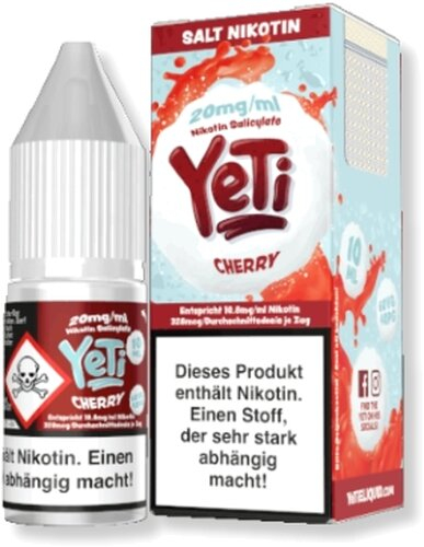 Yeti Cherry Nikotinsalz Liquid 20mg/ml