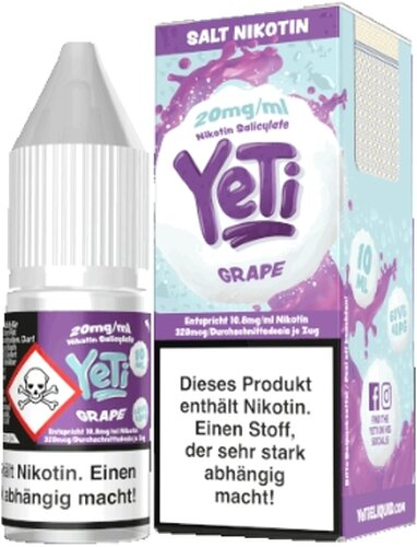 Yeti Grape Nikotinsalz Liquid 20mg/ml Yeti Grape Nikotinsalz Liquid 20mg/ml