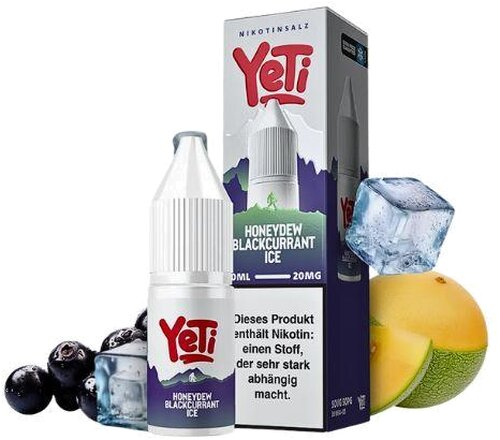Yeti Honeydew Blackcurrant Ice Nikotinsalz Liquid Overdosed 20mg