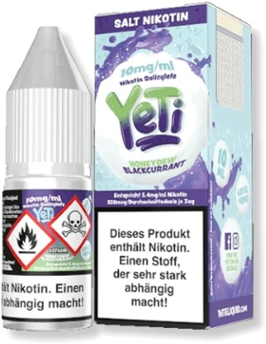 Yeti Honeydew Blackcurrant Nikotinsalz Liquid 10mg/ml Yeti Honeydew Blackcurrant Nikotinsalz Liquid 10mg/ml