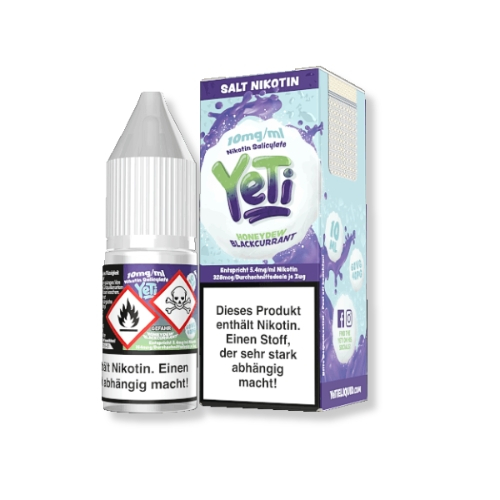 Yeti Honeydew Blackcurrant Nikotinsalz Liquid 10mg/ml Yeti Honeydew Blackcurrant Nikotinsalz Liquid 10mg/ml
