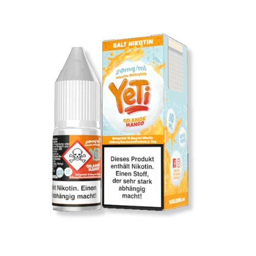 Yeti Orange Mango Nikotinsalz Liquid 20mg/ml Yeti Orange Mango Nikotinsalz Liquid 20mg/ml