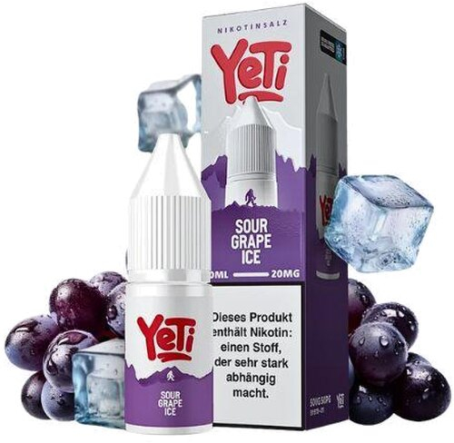 Yeti Sour Grape Ice Nikotinsalz Liquid Overdosed 20mg