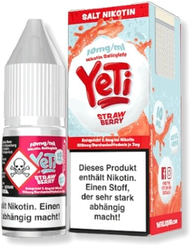 Yeti Strawberry Nikotinsalz Liquid 10mg/ml