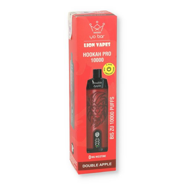 Yo Bar X Lion Vapes Double Apple Einweg E-Zigarette 0mg