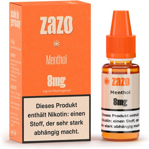 ZAZO Classic Menthol Liquid 10ml 8mg