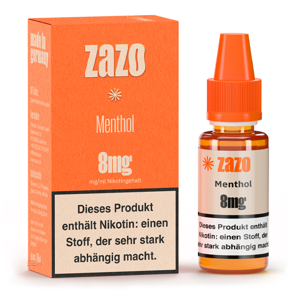 ZAZO Classic Menthol Liquid 10ml 8mg