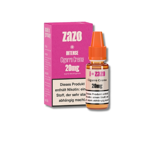 ZAZO INTENSE Nikotinsalz Liquid Cigarro Crema 10ml 20mg ZAZO INTENSE Nikotinsalz Liquid Cigarro Crema 10ml 20mg