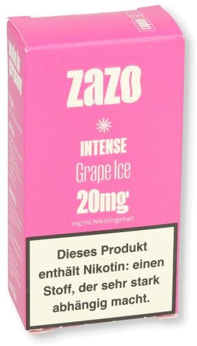 ZAZO INTENSE Nikotinsalz Liquid Grape Ice 10ml 20mg