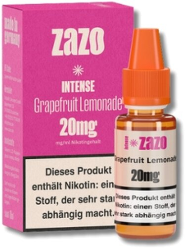 ZAZO INTENSE Nikotinsalz Liquid Grapefruit Lemonade 10ml 20mg