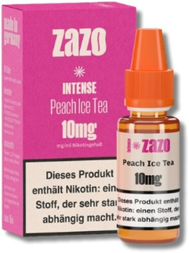 ZAZO INTENSE Nikotinsalz Liquid Peach Ice Tea 10ml 10mg