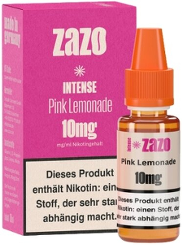 ZAZO INTENSE Nikotinsalz Liquid Pink Lemonade 10ml 10mg ZAZO INTENSE Nikotinsalz Liquid Pink Lemonade 10ml 10mg