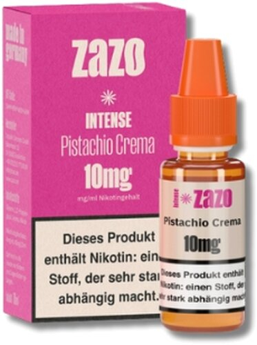 ZAZO INTENSE Nikotinsalz Liquid Pistachio Crema 10ml 10mg