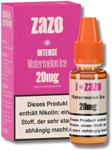 ZAZO INTENSE Nikotinsalz Liquid Watermelon Ice 10ml 20mg
