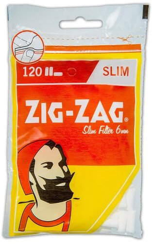 ZIG ZAG Drehfilter Slim Zigarettenfilter 6mm 120 Stück