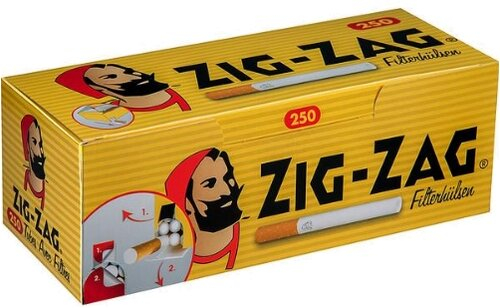 Zig-Zag Gelb Zigarettenhülsen 250 Stück Zig-Zag Gelb Zigarettenhülsen 250 Stück