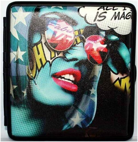 Angelo Girl Zigaretten Etui 20er - Motiv 01 - Sonnenbrille Rot Angelo Girl Zigaretten Etui 20er - Motiv 01 - Sonnenbrille Rot