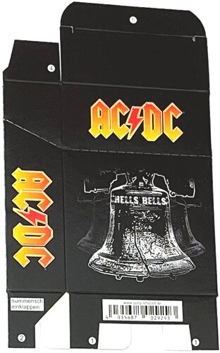 Zigaretten-Faltschachtel AC/DC Glocken Motiv 25er