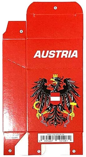 Zigaretten-Faltschachtel Austria Adler Motiv 20er