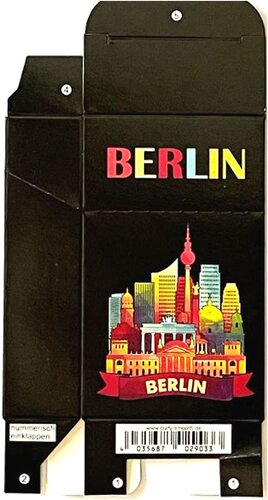 Zigaretten-Faltschachtel Berlin Silouette Motiv 20er Zigaretten-Faltschachtel Berlin Silouette Motiv 20er