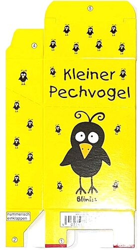 Zigaretten-Faltschachtel Blinies Kleiner Pechvogel Motiv 20er Zigaretten-Faltschachtel Blinies Kleiner Pechvogel Motiv 20er