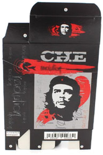 Zigaretten-Faltschachtel Che Revolution schwarz Motiv 25er