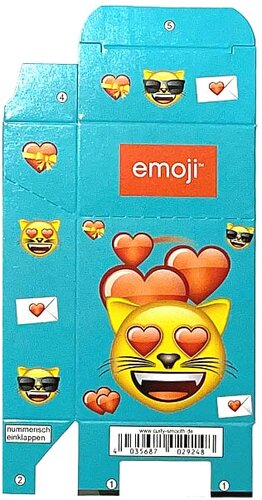 Zigaretten-Faltschachtel emoji Katze Motiv 20er