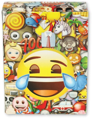 Zigaretten-Faltschachtel Emoji Motiv 20er
