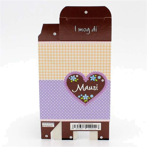 Zigaretten-Faltschachtel I mog Di Mausi 20er Zigaretten-Faltschachtel I mog Di Mausi 20er