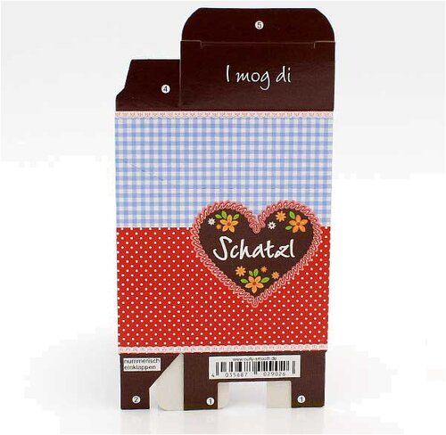 Zigaretten-Faltschachtel I mog di Schatzl Motiv 25er