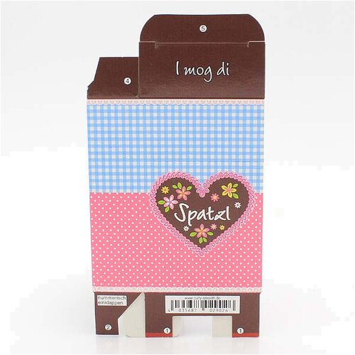 Zigaretten-Faltschachtel I mog di Spatzl Motiv 25er
