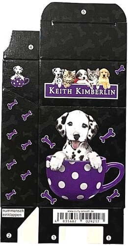 Zigaretten-Faltschachtel Keith Kimberlin Dalmatiner Motiv 20er Zigaretten-Faltschachtel Keith Kimberlin Dalmatiner Motiv 20er