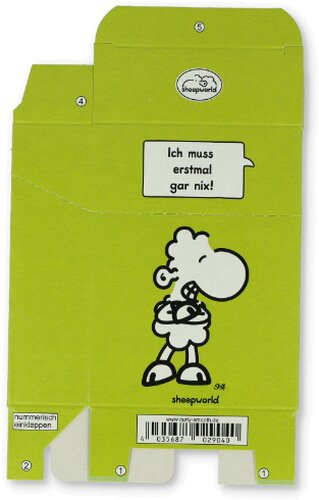 Zigaretten-Faltschachtel sheepworld Erstmal nix 25er
