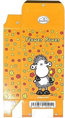 Zigaretten-Faltschachtel sheepworld Flowerpower Motiv 20er Zigaretten-Faltschachtel sheepworld Flowerpower Motiv 20er