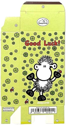 Zigaretten-Faltschachtel sheepworld Good Luck Motiv 25er