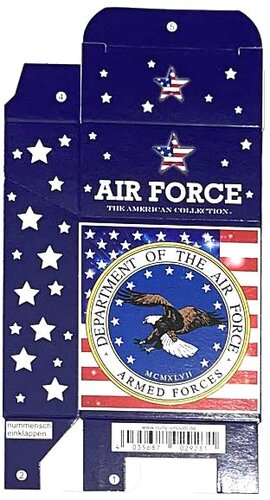Zigarettenfaltschachtel USA Air Force Motiv 20er Zigarettenfaltschachtel USA Air Force Motiv 20er