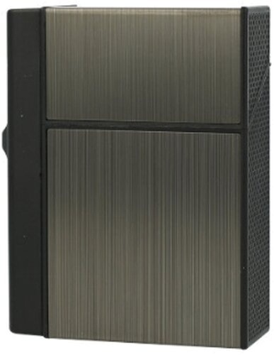 Zigarettenbox Angelo mit Jet Feuerzeug antrazith