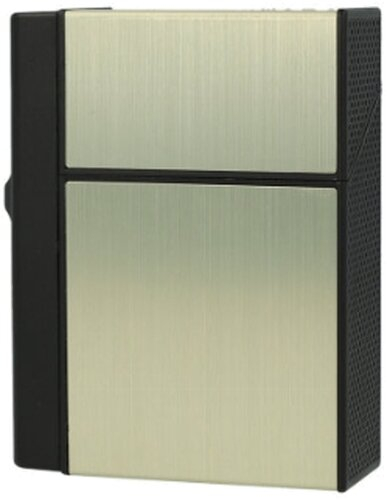 Zigarettenbox Angelo mit Jet Feuerzeug gold