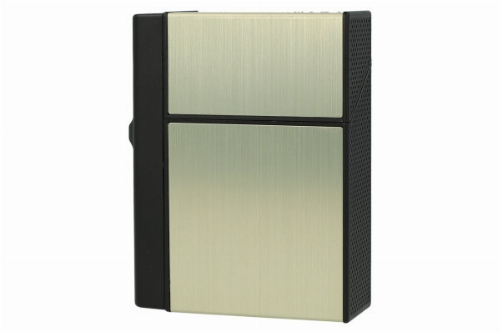 Zigarettenbox Angelo mit Jet Feuerzeug gold Zigarettenbox Angelo mit Jet Feuerzeug gold