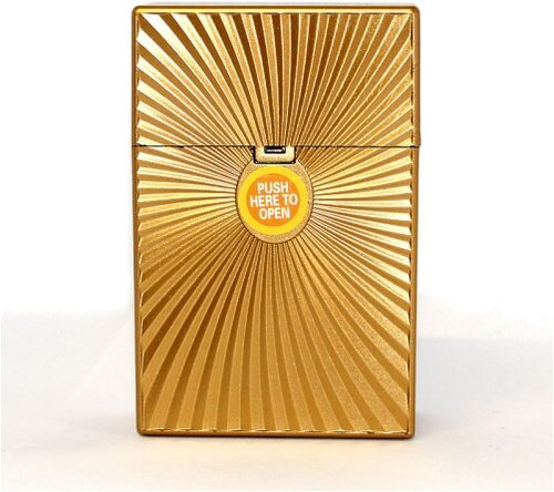 Clic Boxx 20er Deluxe Gold No 2 Strahlen Zigarettenbox Clic Boxx 20er Deluxe Gold No 2 Strahlen Zigarettenbox
