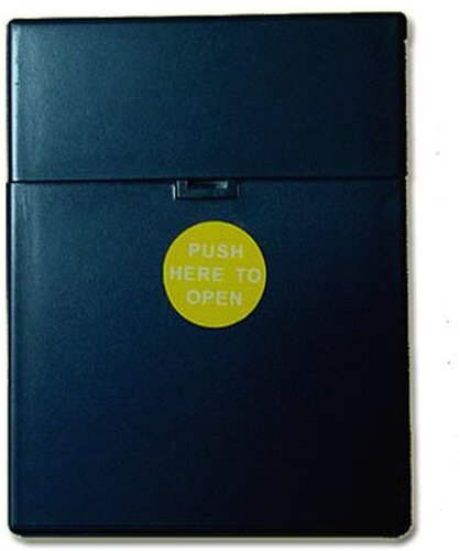 Zigarettenbox Kunststoff 25er Click Box dunkelblau