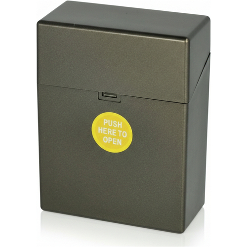 Zigarettenbox Kunststoffteilen 30er Clic Boxx braun-metallic