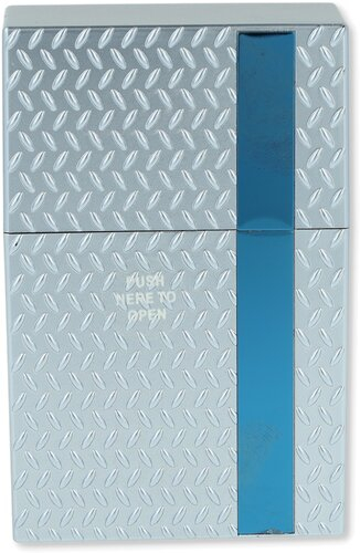 Zigarettenbox Kunststoff Champ Diamond Blau Zigarettenbox Kunststoff Champ Diamond Blau