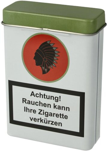 Zigarettenbox Metall Warnhinweis Nr.3 Weiß Zigarettenbox Metall Warnhinweis Nr.3 Weiß