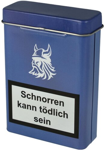 Zigarettenbox Metall Warnhinweis Nr.6 Blau Zigarettenbox Metall Warnhinweis Nr.6 Blau