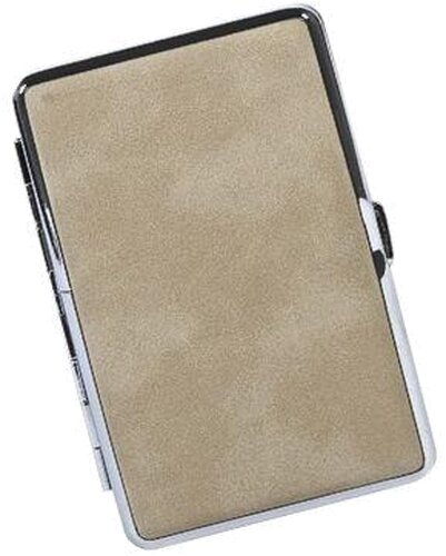 Zigarettenetui Kunstleder beige 100mm