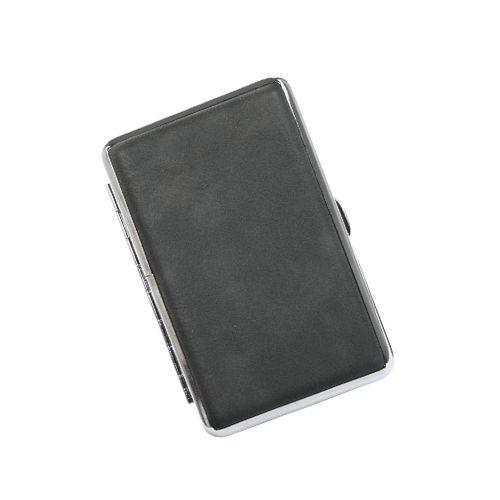 Zigarettenetui Kunstleder schwarz 100mm Zigarettenetui Kunstleder schwarz 100mm
