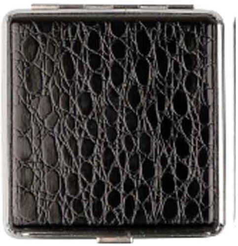 Zigarettenetui Kunstleder schwarz Nr.1