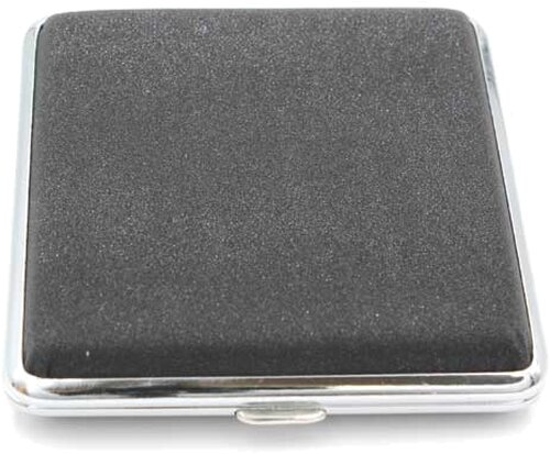 Zigarettenetui Metall Schwarz Glitzer 18er Zigarettenetui Metall Schwarz Glitzer 18er