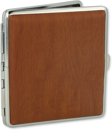 Zigarettenetui mit Holzoptik braun 20er